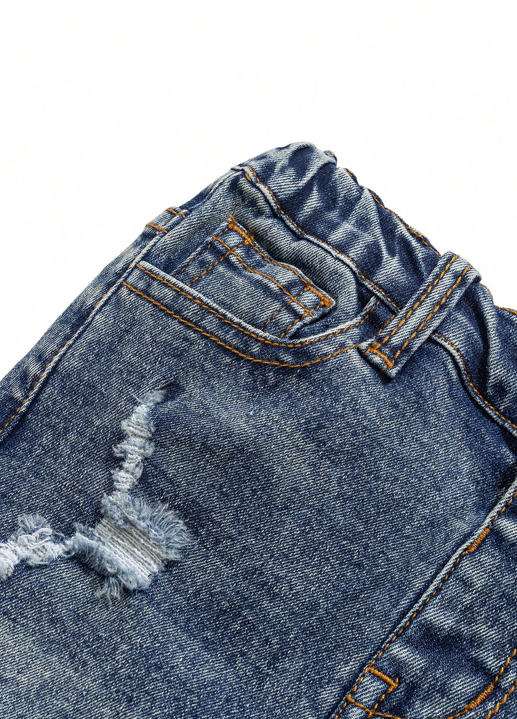 Темно-синие демисезонные зауженные джинсы SHEIN