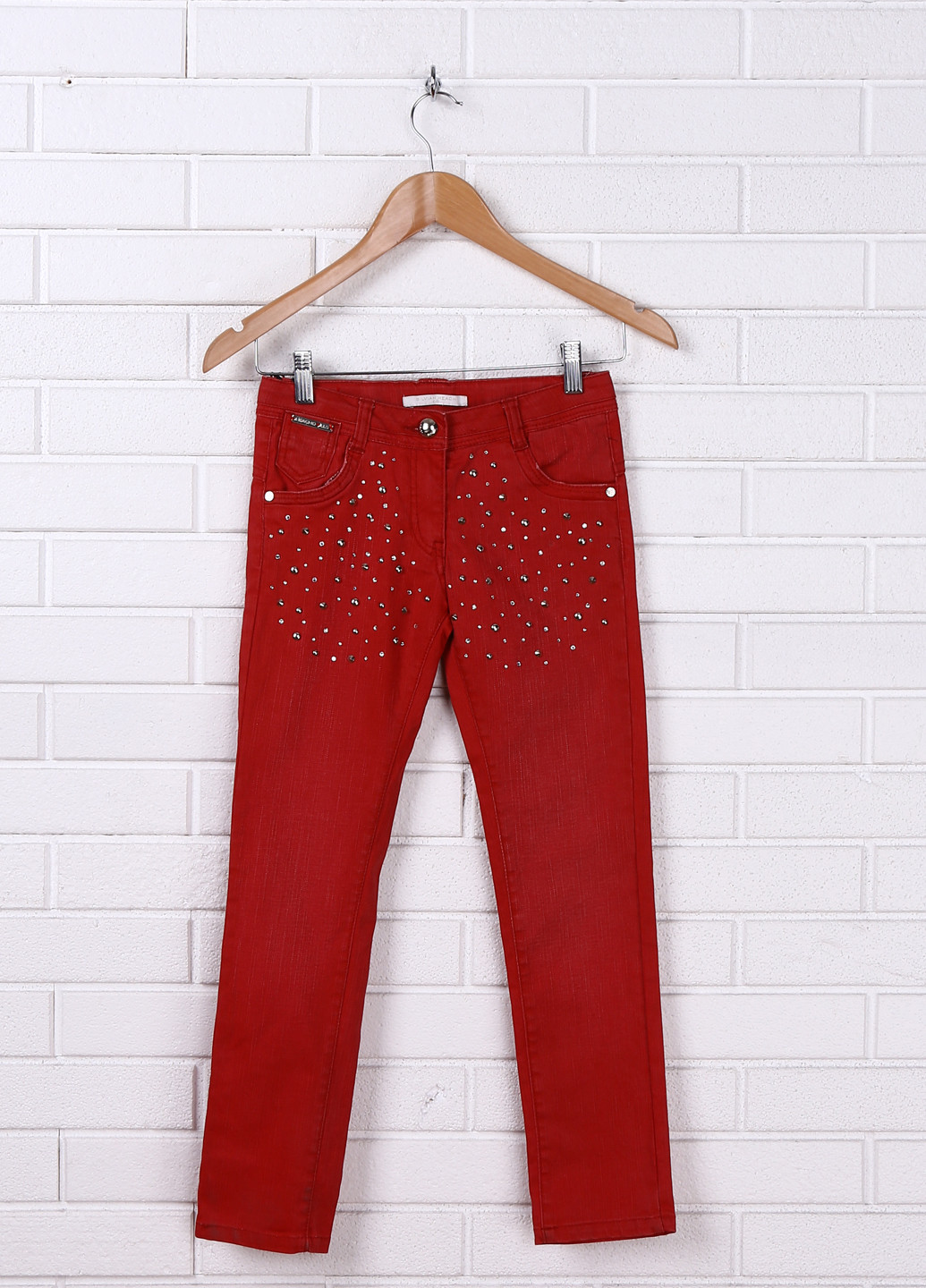 Красные кэжуал демисезонные зауженные брюки Silvian Heach
