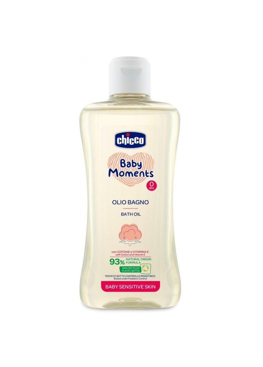 Дитяча олія Baby Moments для ванни для чутливої шкіри 200 мл (10240.00) Chicco (254069395)