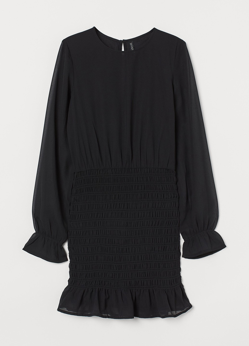 Чорна вечірня, кежуал сукня H&M однотонна