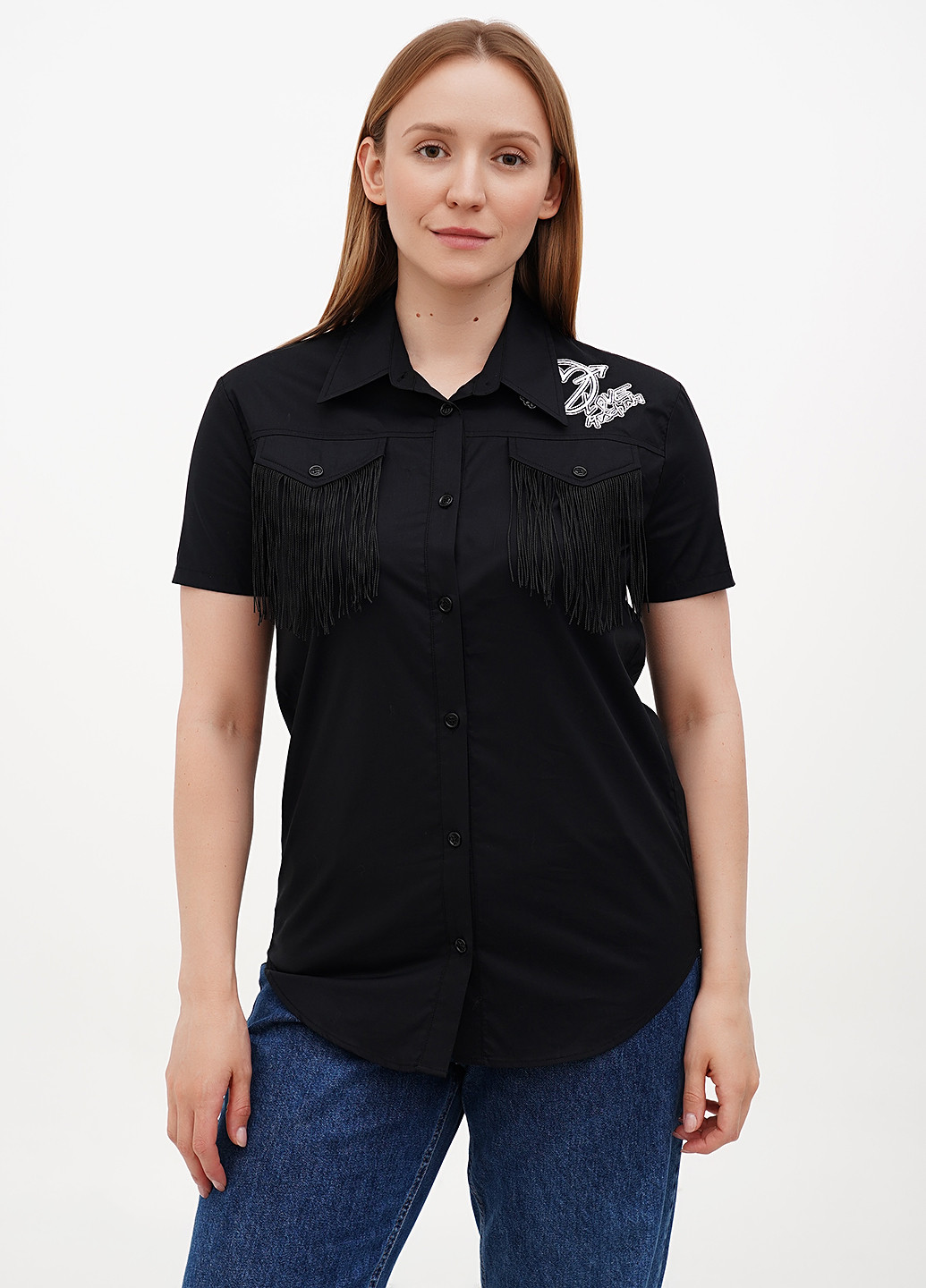 Чёрная блуза Love Moschino