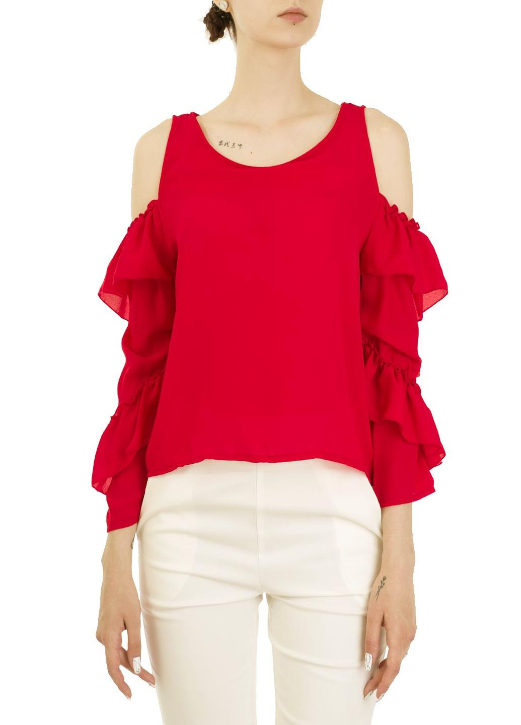Червона літня блуза Zimo