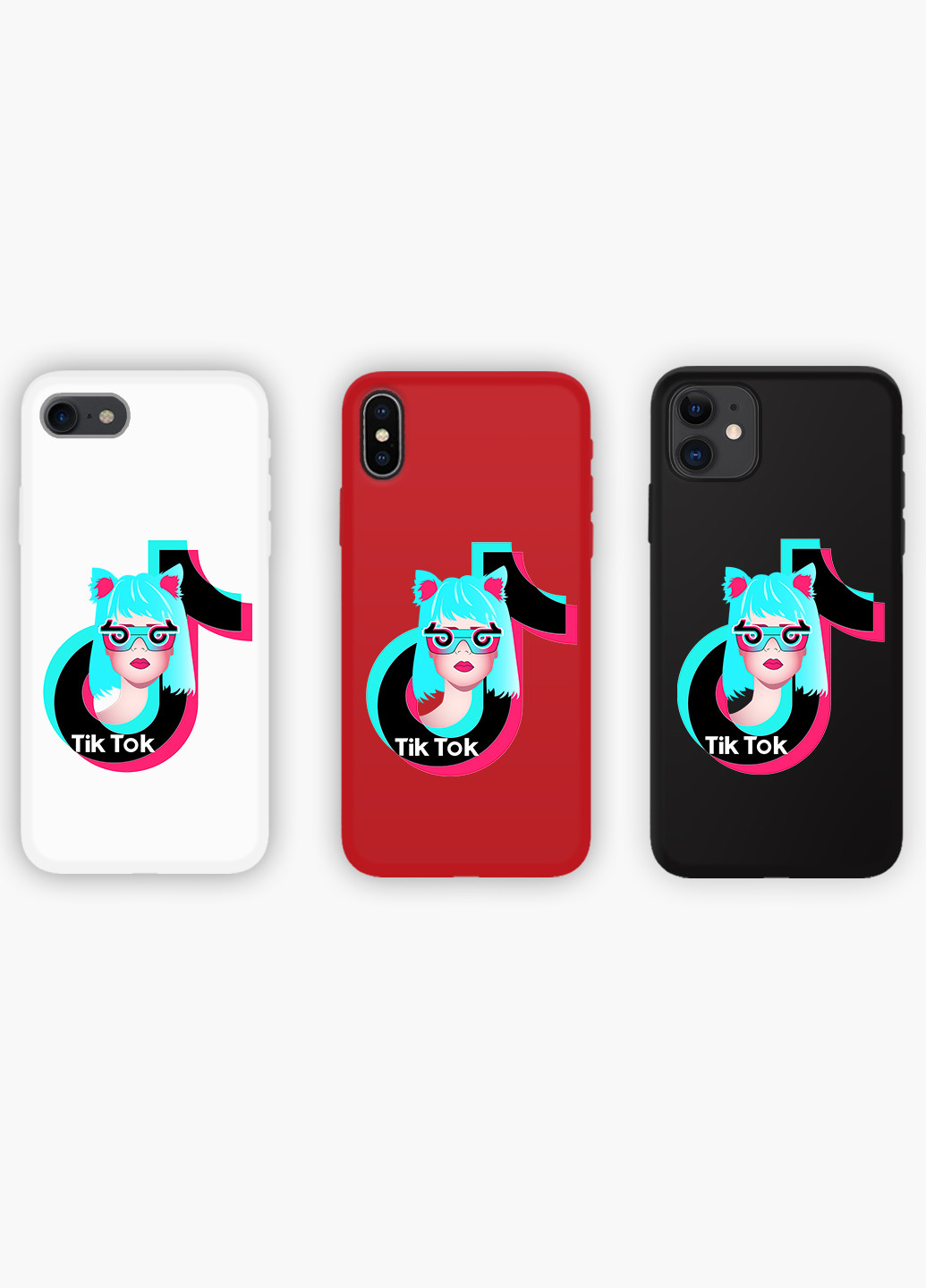 Чехол силиконовый Apple Iphone 11 Pro ТикТок (TikTok) (9231-1648) MobiPrint (219518078)