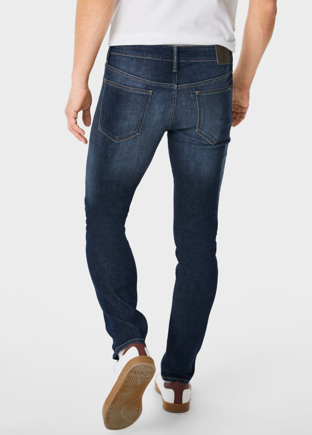 Синие демисезонные слим джинсы C&A