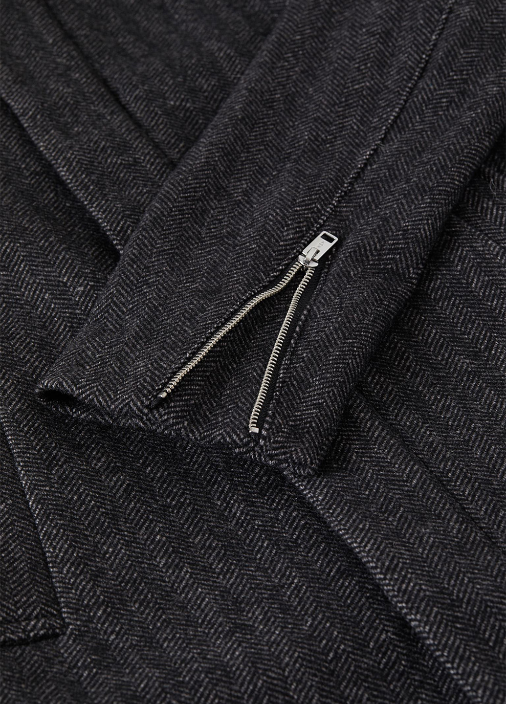 Темно-серое демисезонное Пальто однобортное H&M