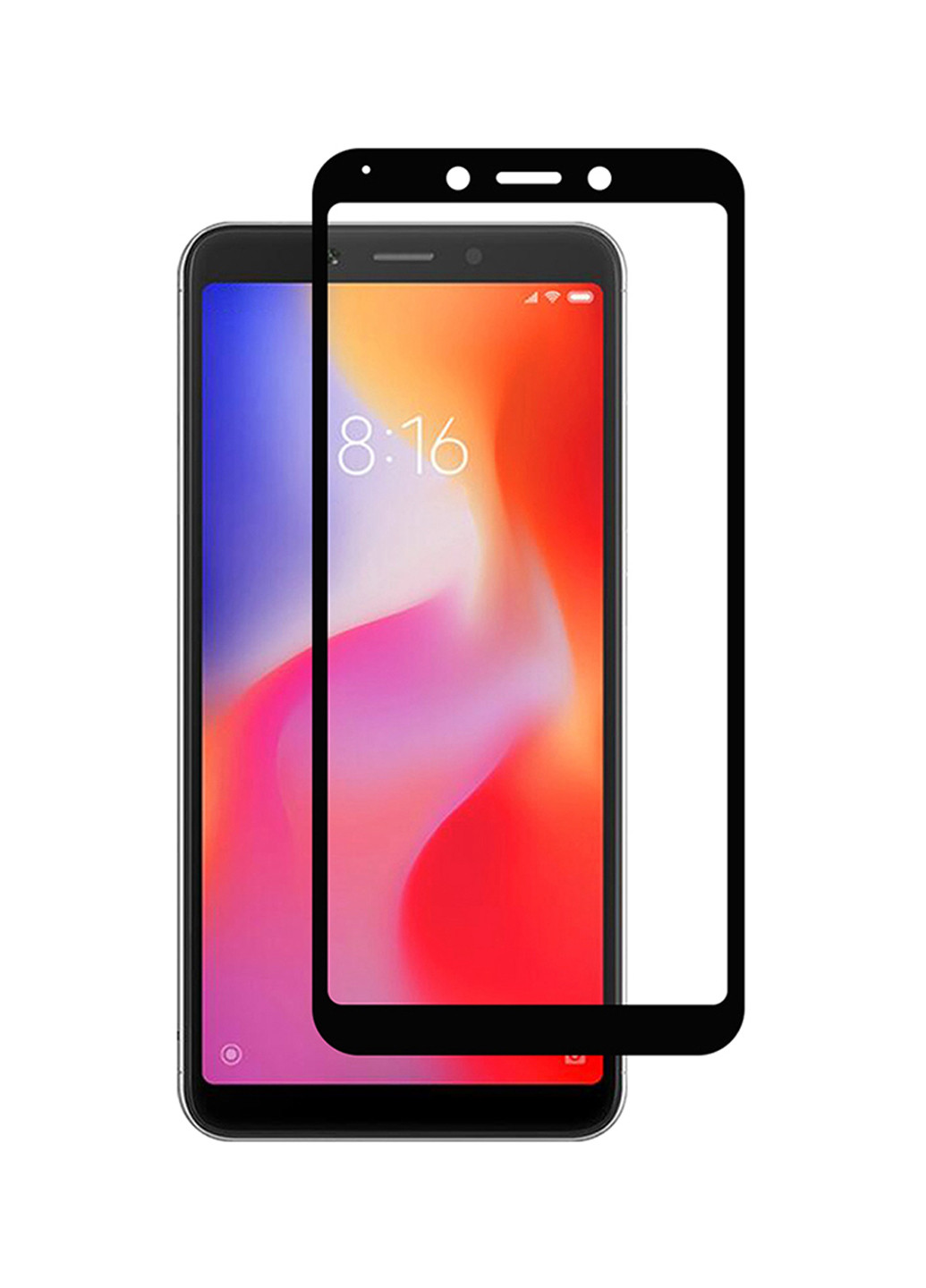 Захисне скло Full screen для Xiaomi Redmi 6, Black PowerPlant full screen для xiaomi redmi 6, black (143721003)