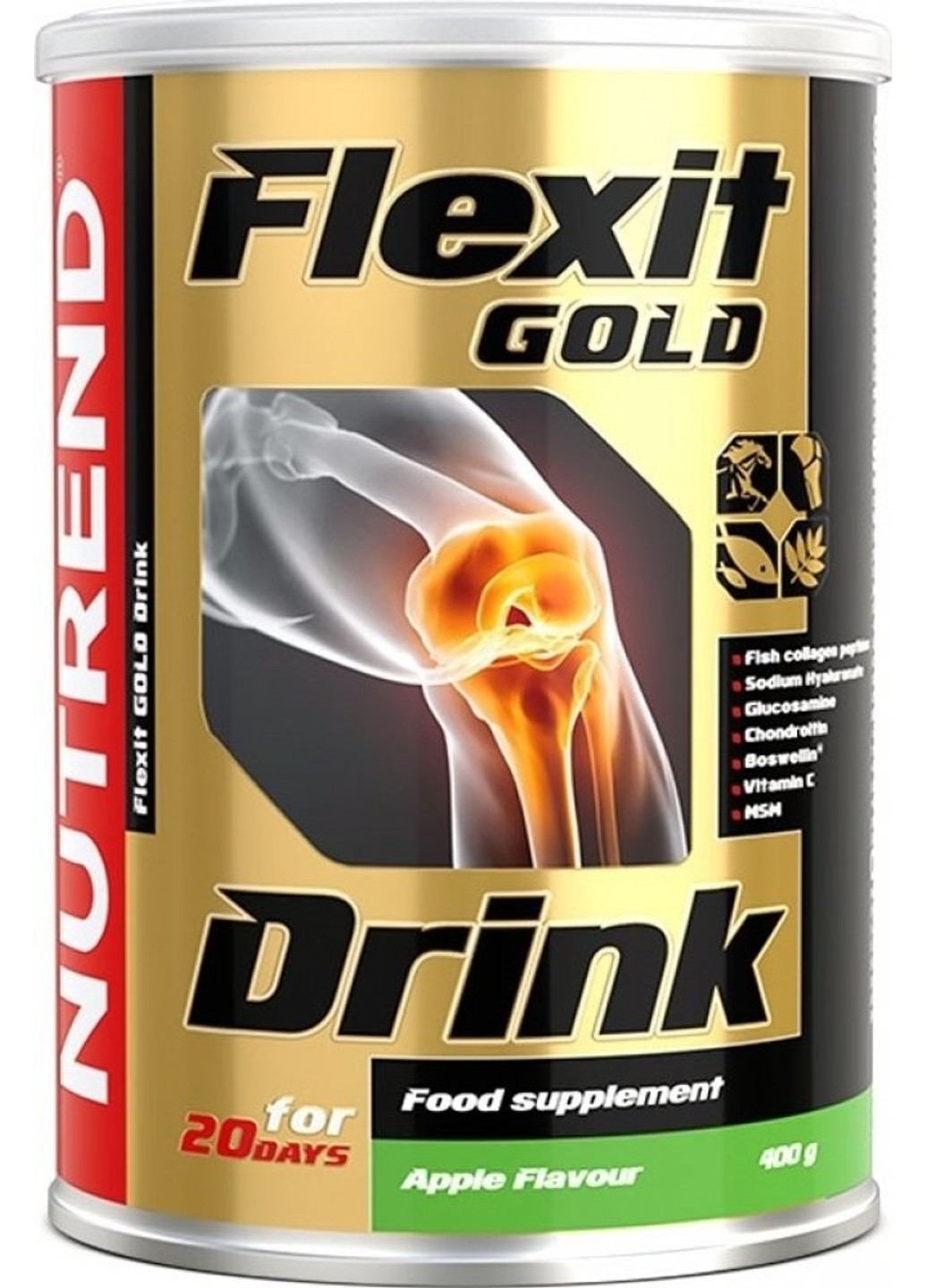 Хондропротектор Flexit Gold Drink 400 грамм Apple Nutrend (255408977)