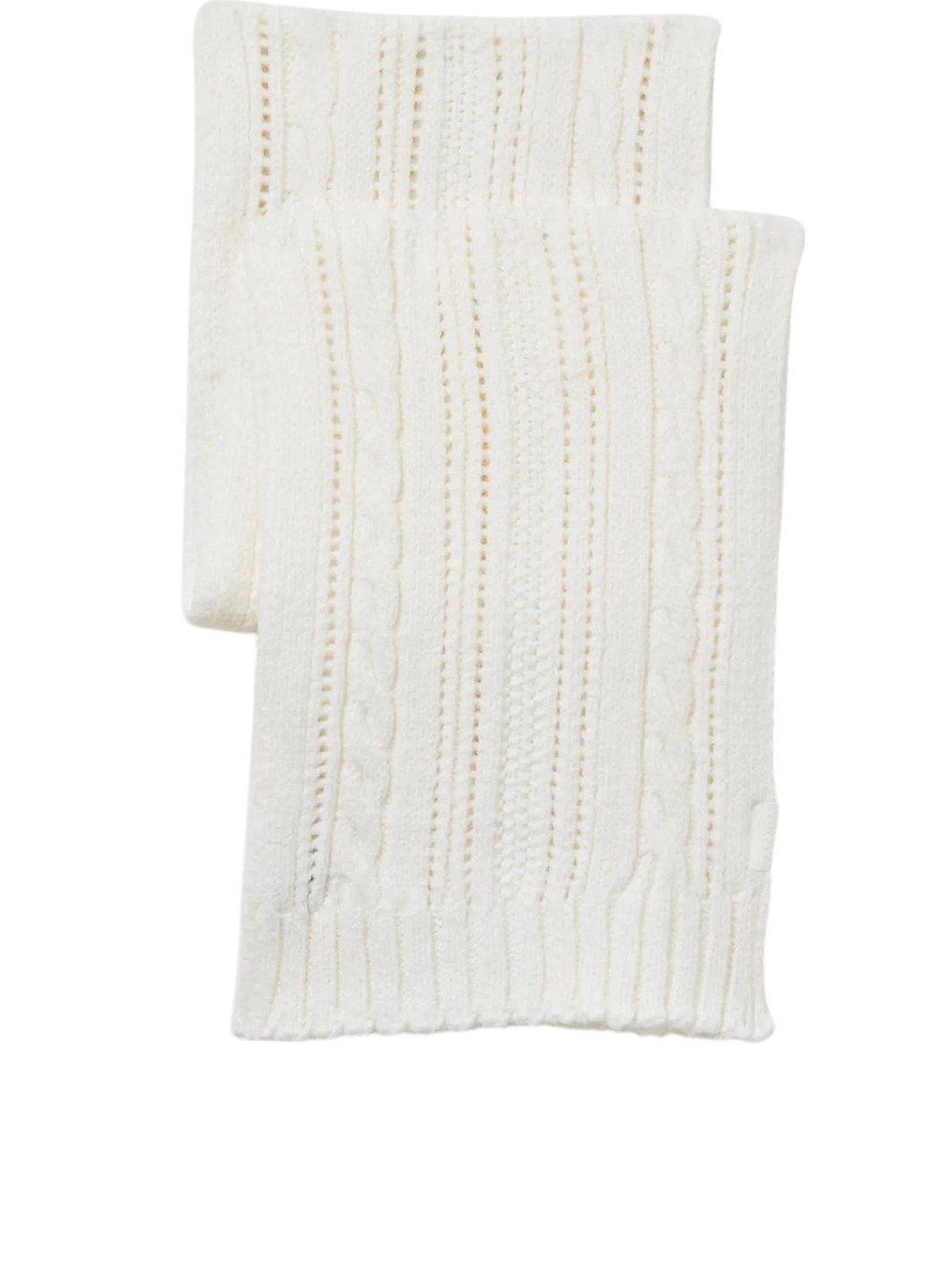 Белый зимний комплект (шапка, шарф) DKNY