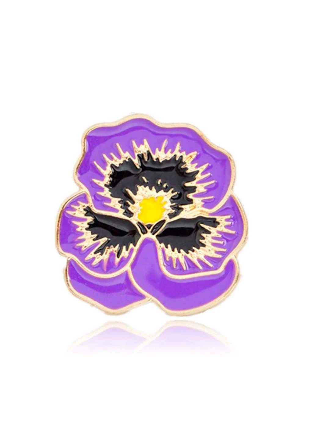 Брошка-значок Квітка Фіалка Broshe BRGV110545 (253615186)
