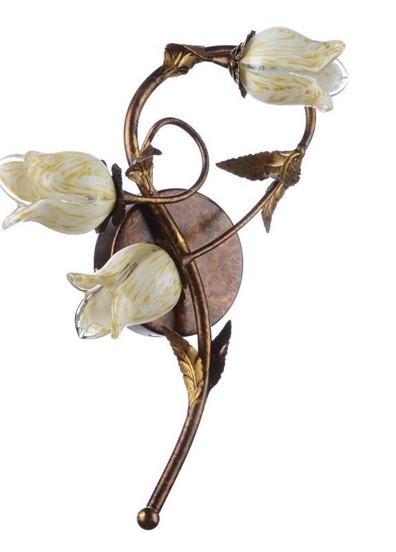 Бра галогенне настінне накладне у спальню флористика BKL-196W/3 Brille (253894149)