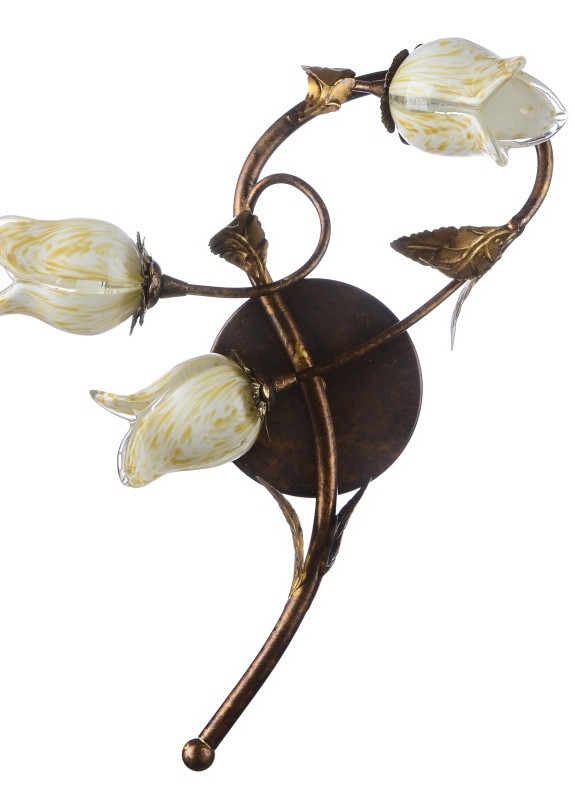 Бра галогенне настінне накладне у спальню флористика BKL-196W/3 Brille (253894149)