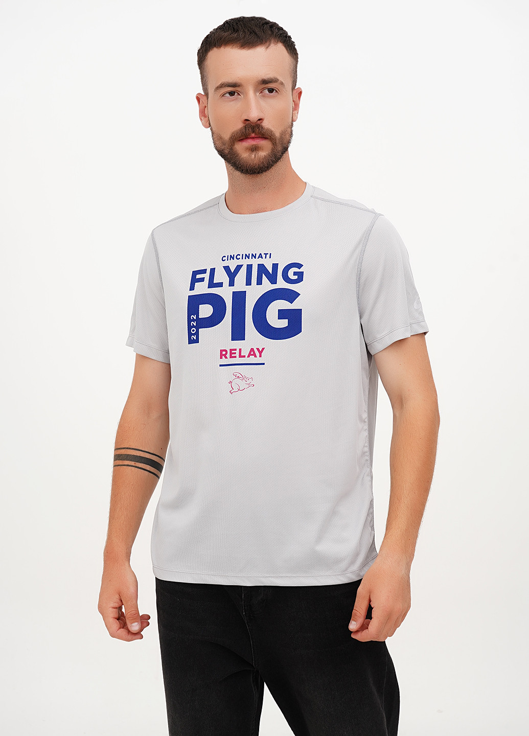 Серая футболка Asics