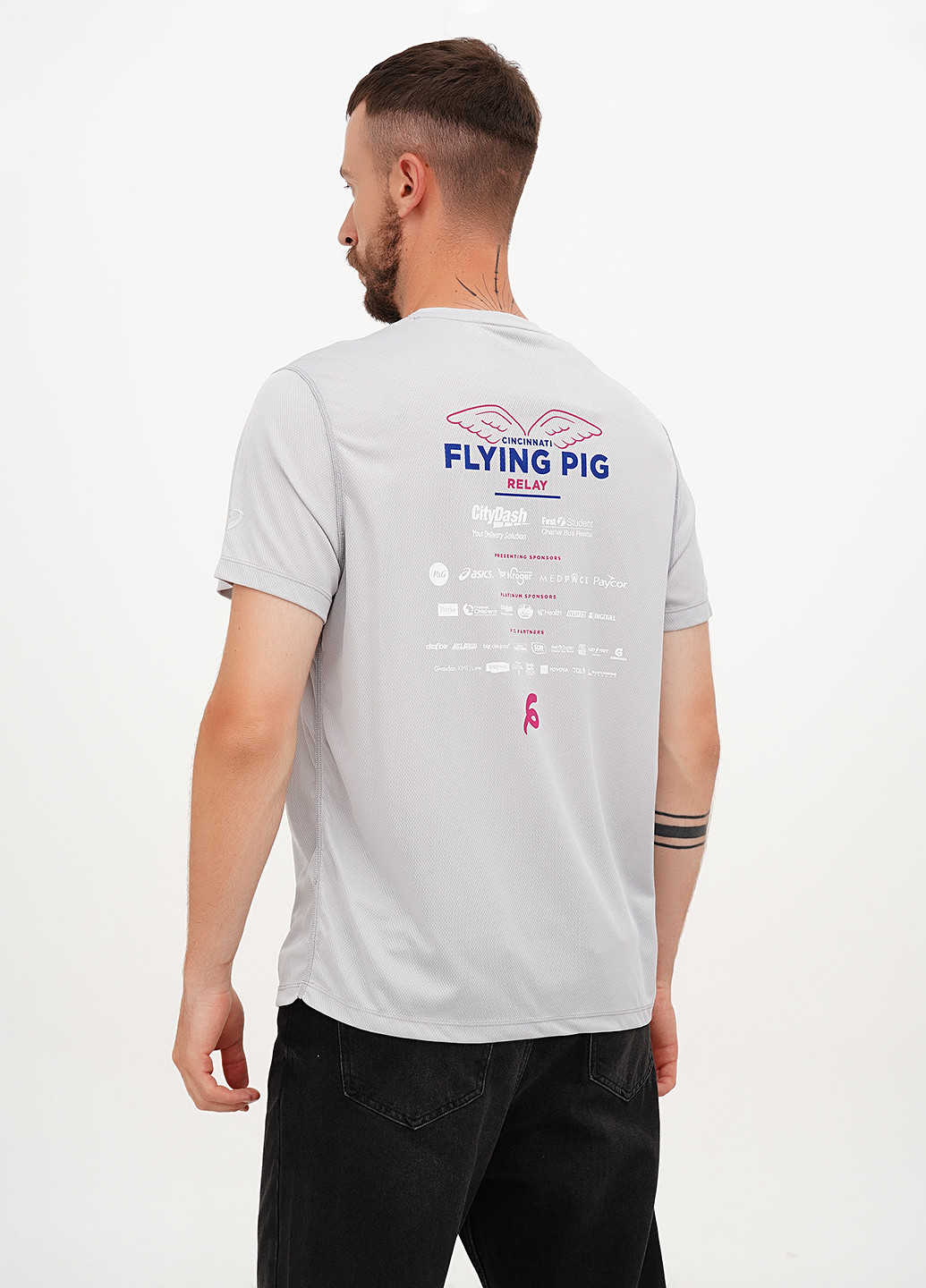 Серая футболка Asics