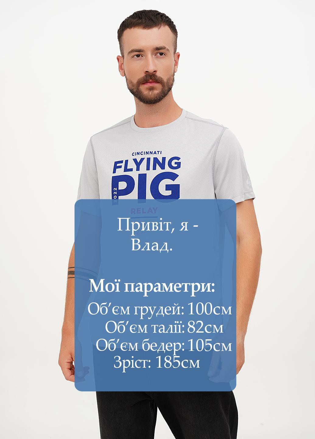 Серая футболка Asics