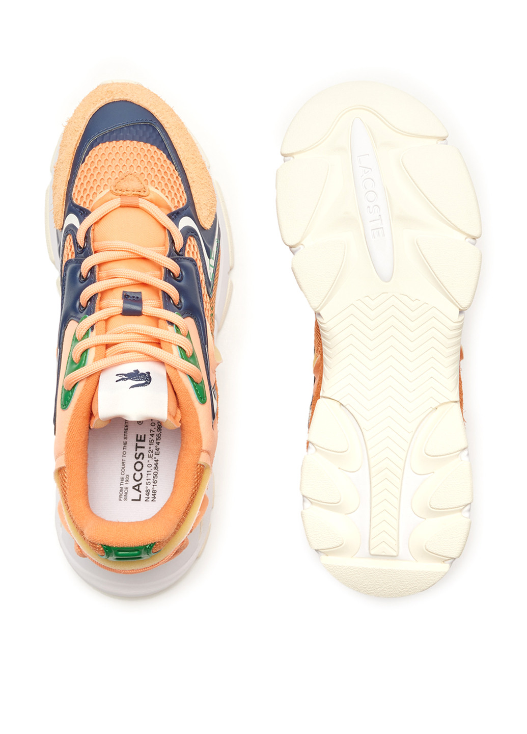 Помаранчеві Осінні кросівки Lacoste