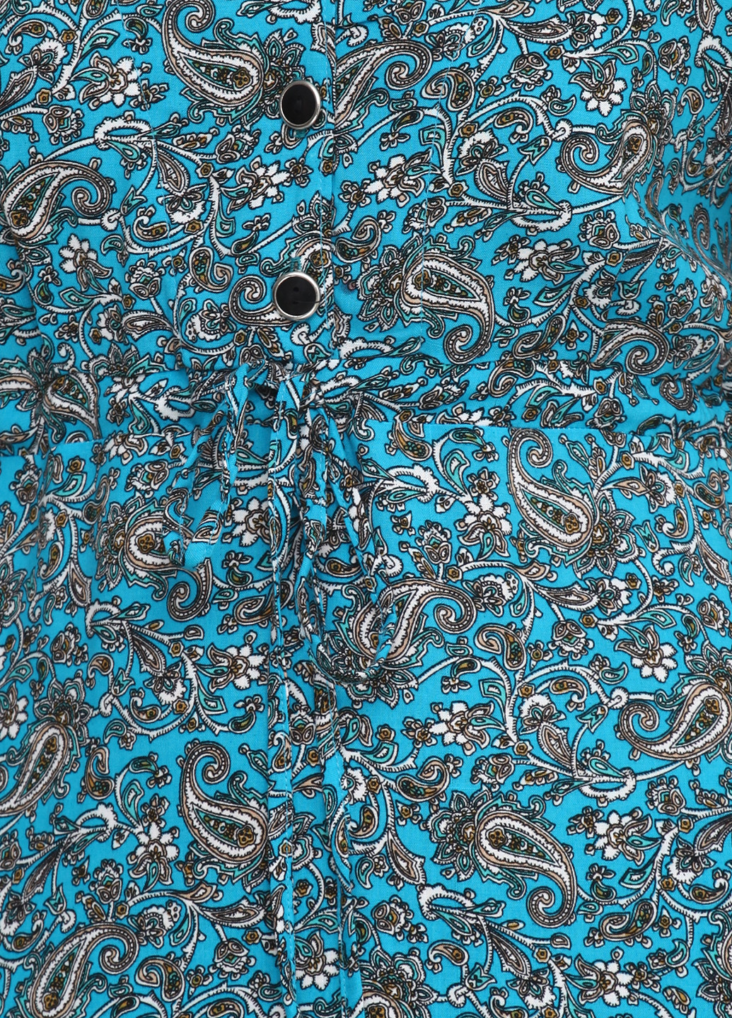 Голубое кэжуал платье Bon Voyage с орнаментом