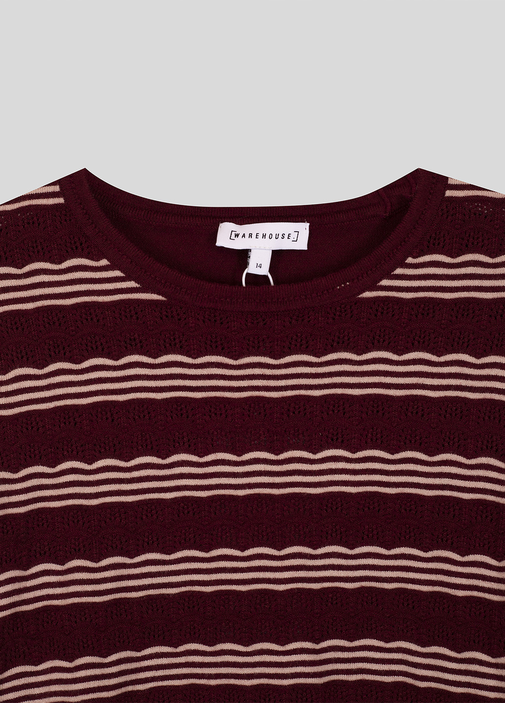 Бордовый демисезонный свитер джемпер Warehouse