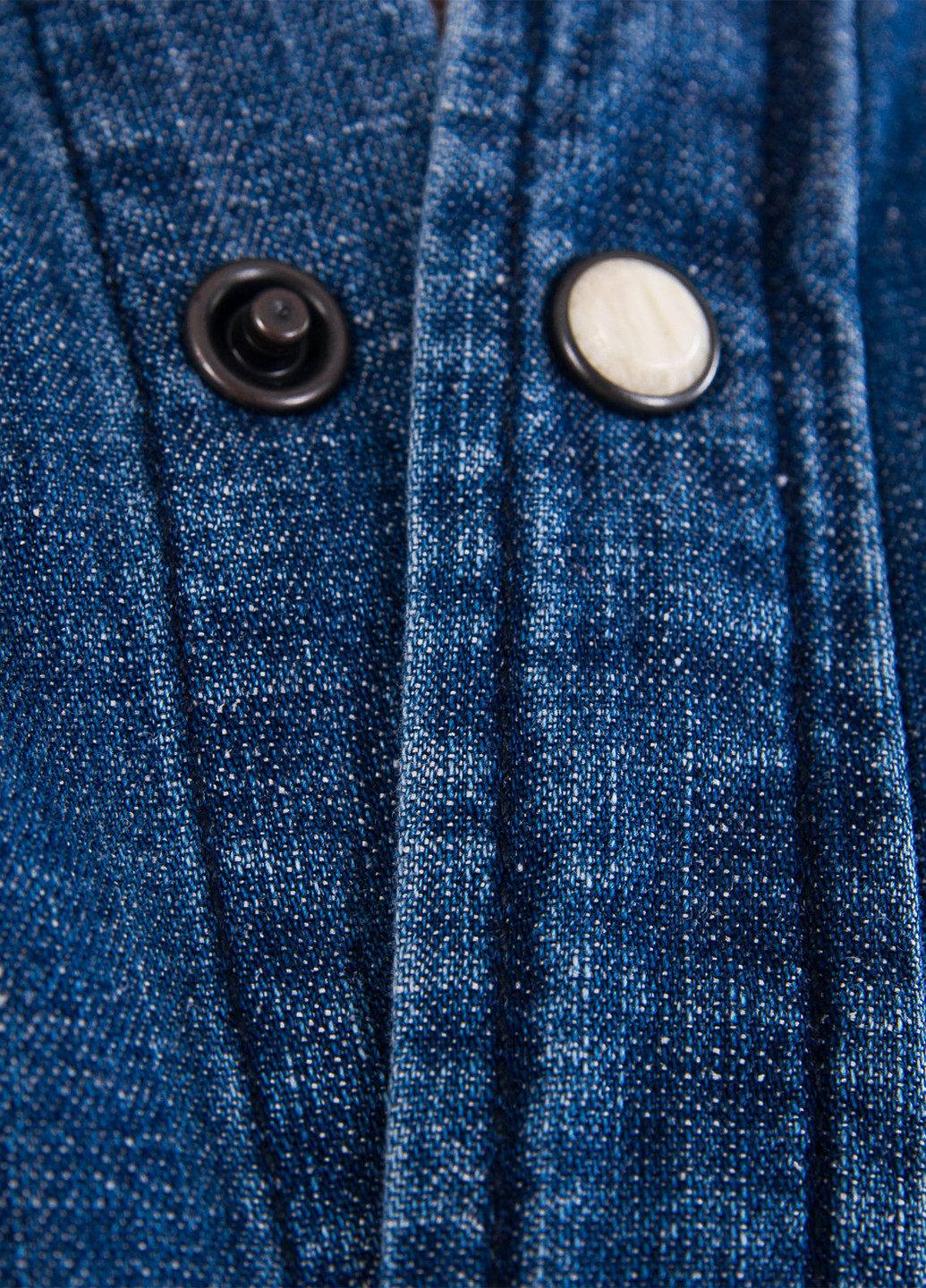 Синяя джинсовая рубашка однотонная Jack & Jones