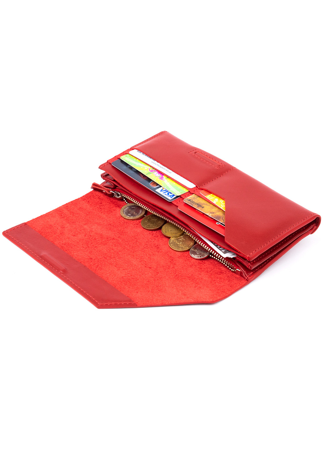 Женский кожаный кошелек-клатч 20х10х2,5 см Grande Pelle (252133593)