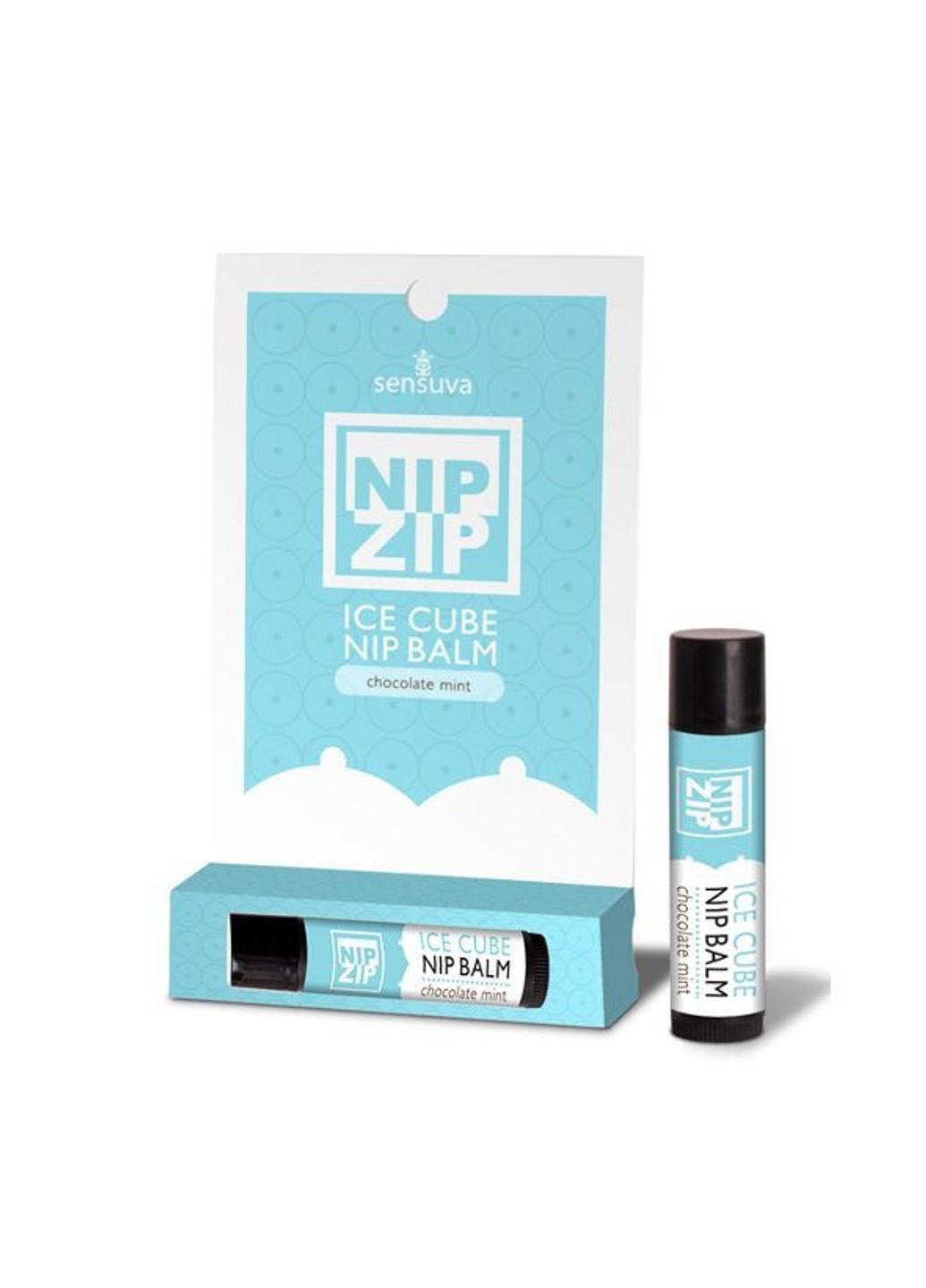Стимулирующий бальзам для сосков - Nip Zip Chocolate Mint (4 г), охлаждающий Sensuva (256537609)