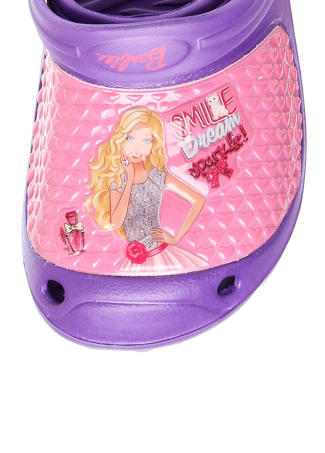 Фиолетовые сабо Barbie с аппликацией