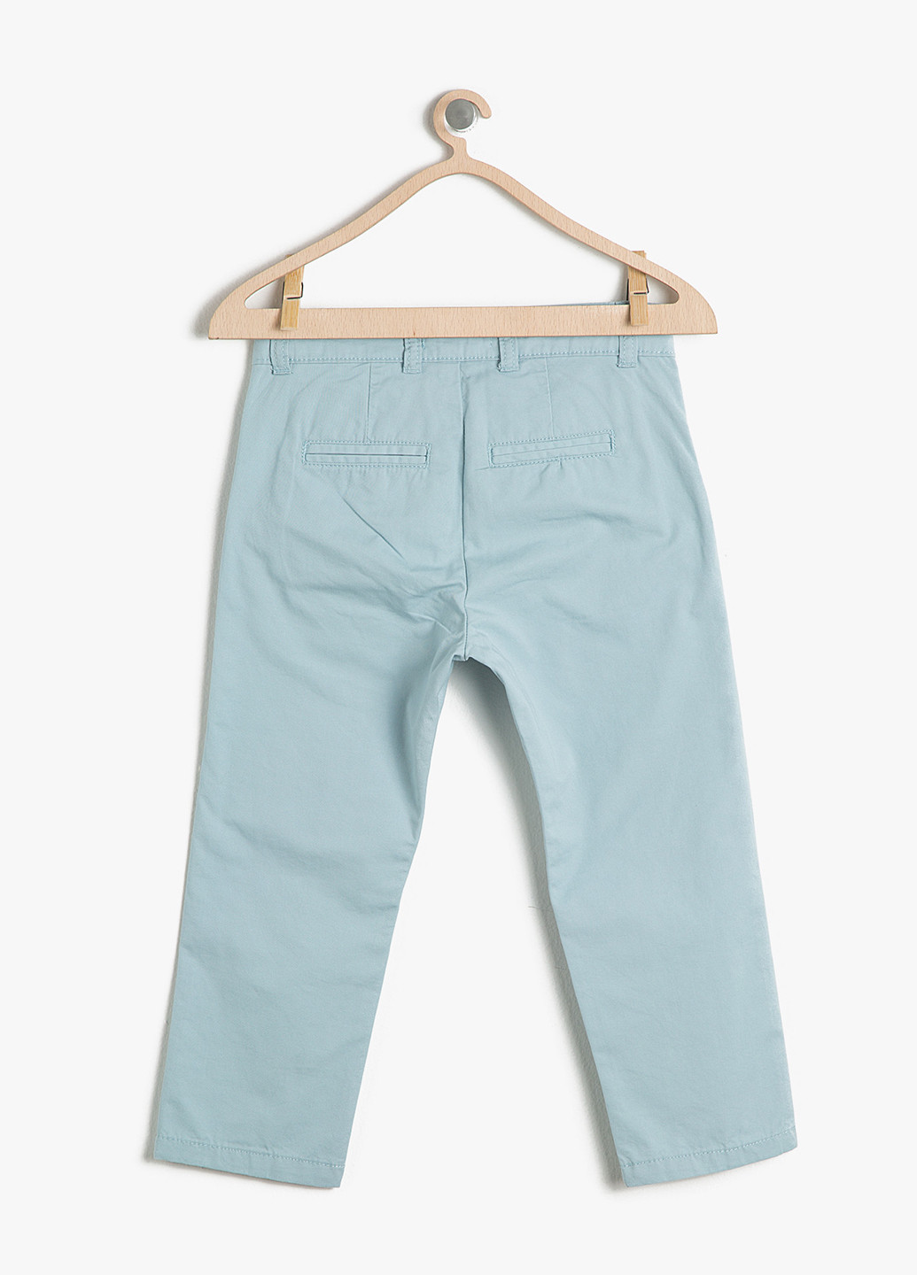 Голубые кэжуал летние брюки чиносы KOTON