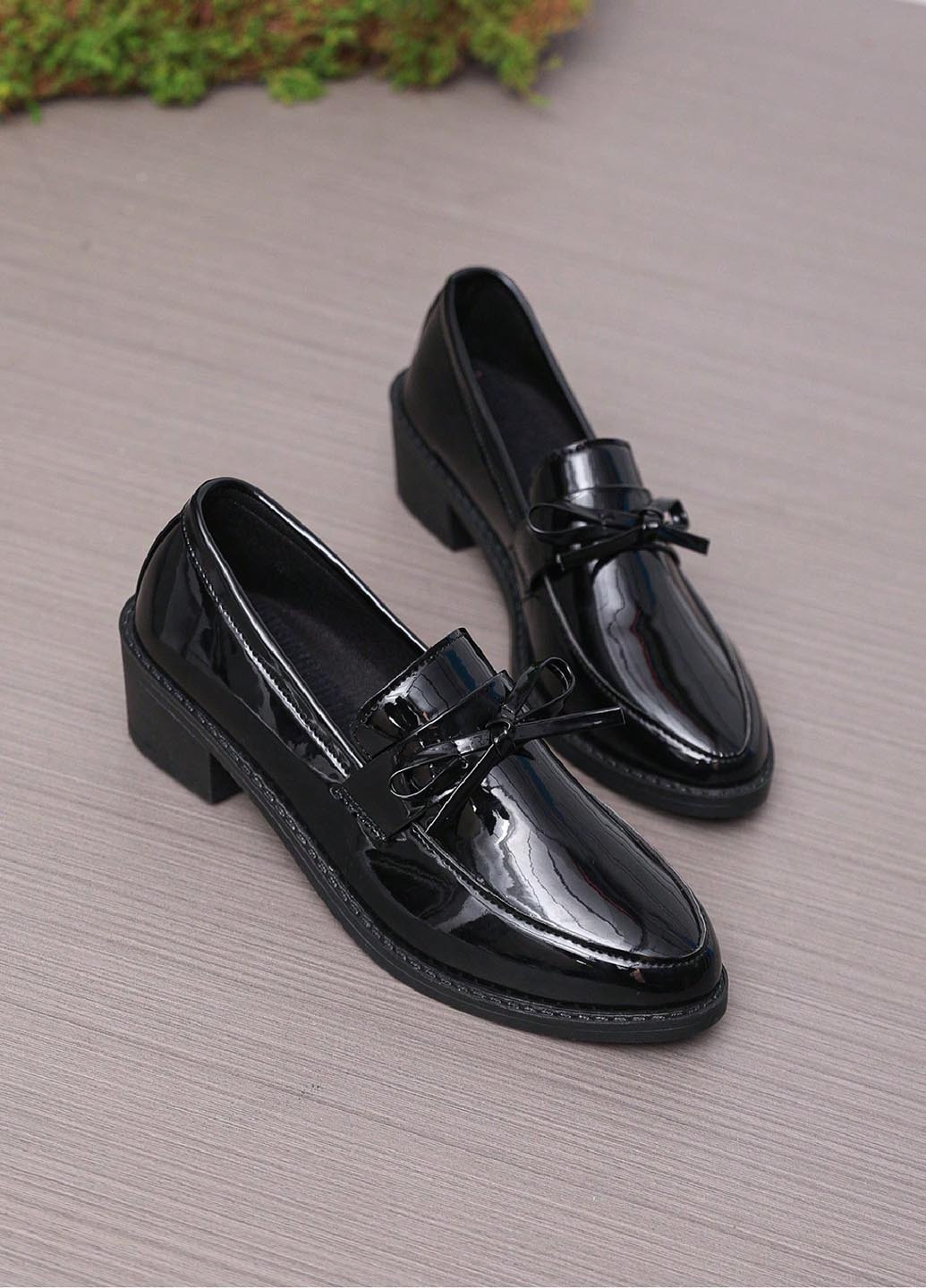 SHEIN Туфлі лофери чорний з штучна шкіра, китай — демісезон (347152702)