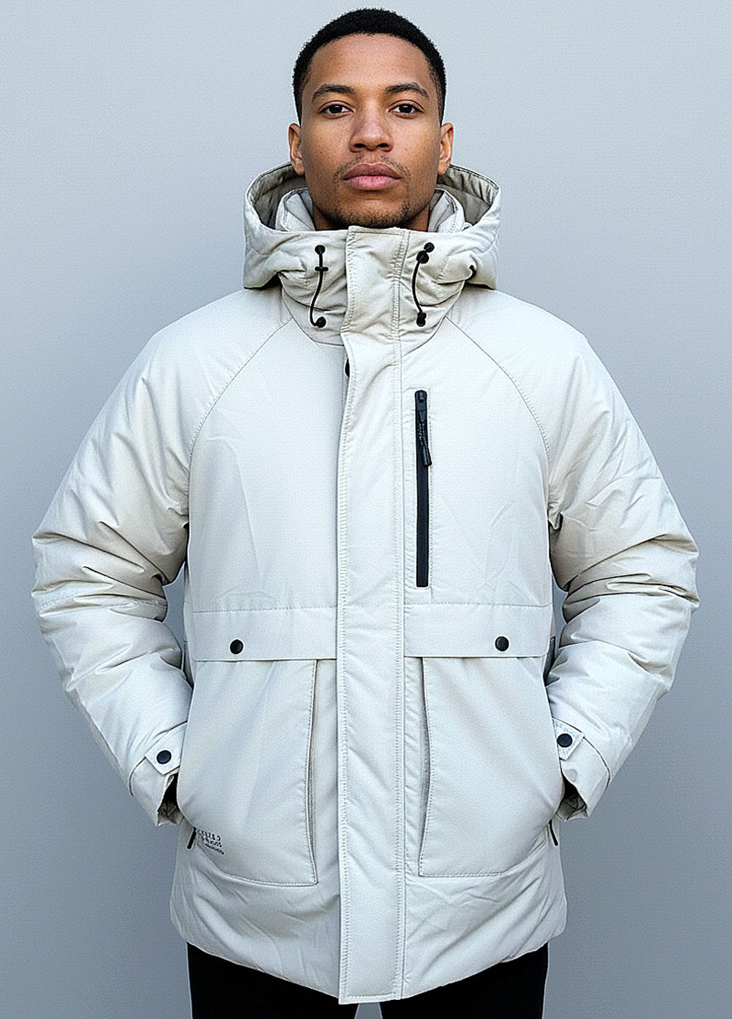 Молочна зимня куртка Sun's House