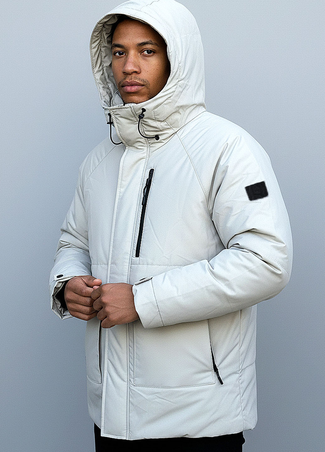 Молочна зимня куртка Sun's House