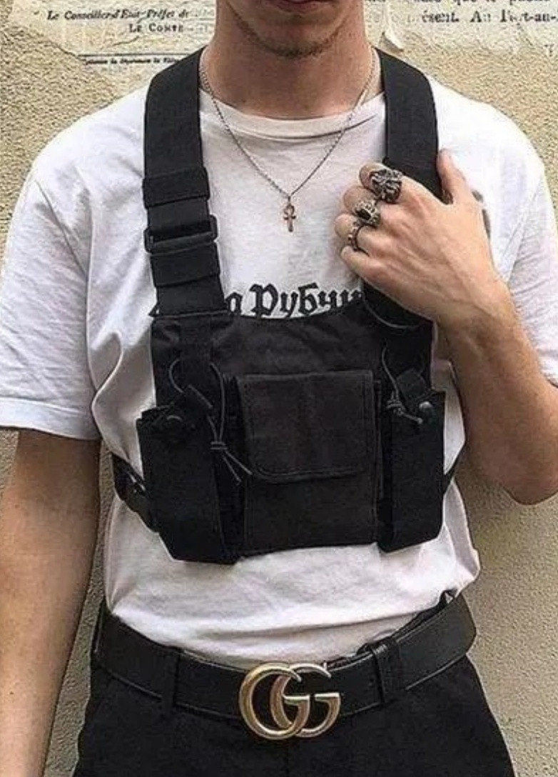 Нагрудная сумка HGUL+BAG BD5024 черная No Brand (253384187)