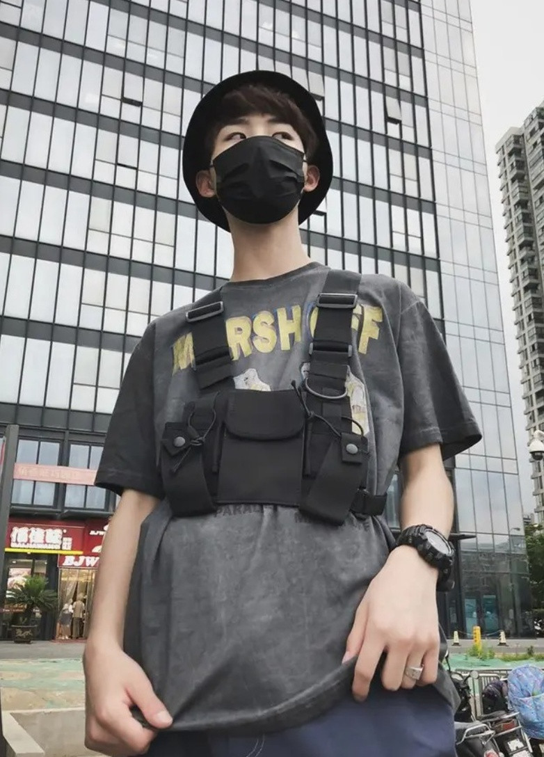 Нагрудная сумка HGUL+BAG BD5024 черная No Brand (253384187)