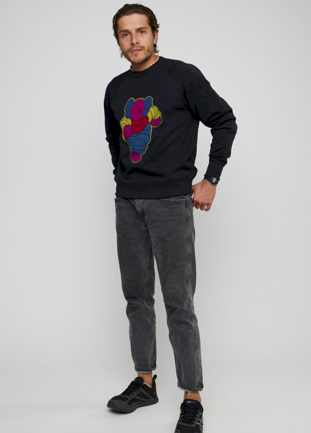 Чорний світшот YAPPI (198688732)