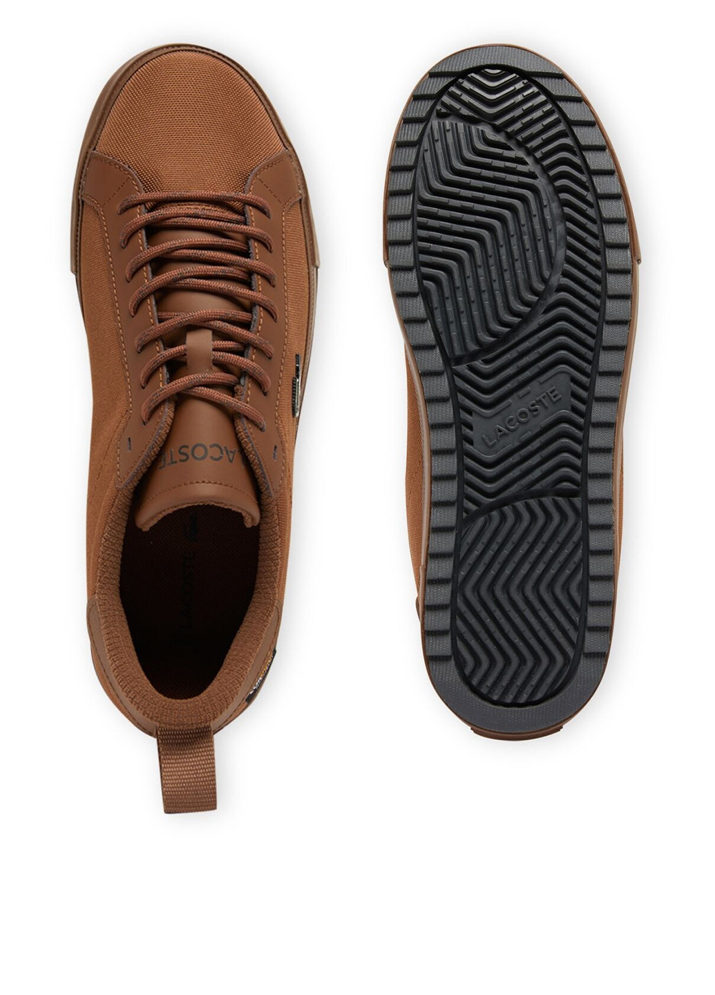 Коричневые демисезонные кроссовки Lacoste POWERCOURT