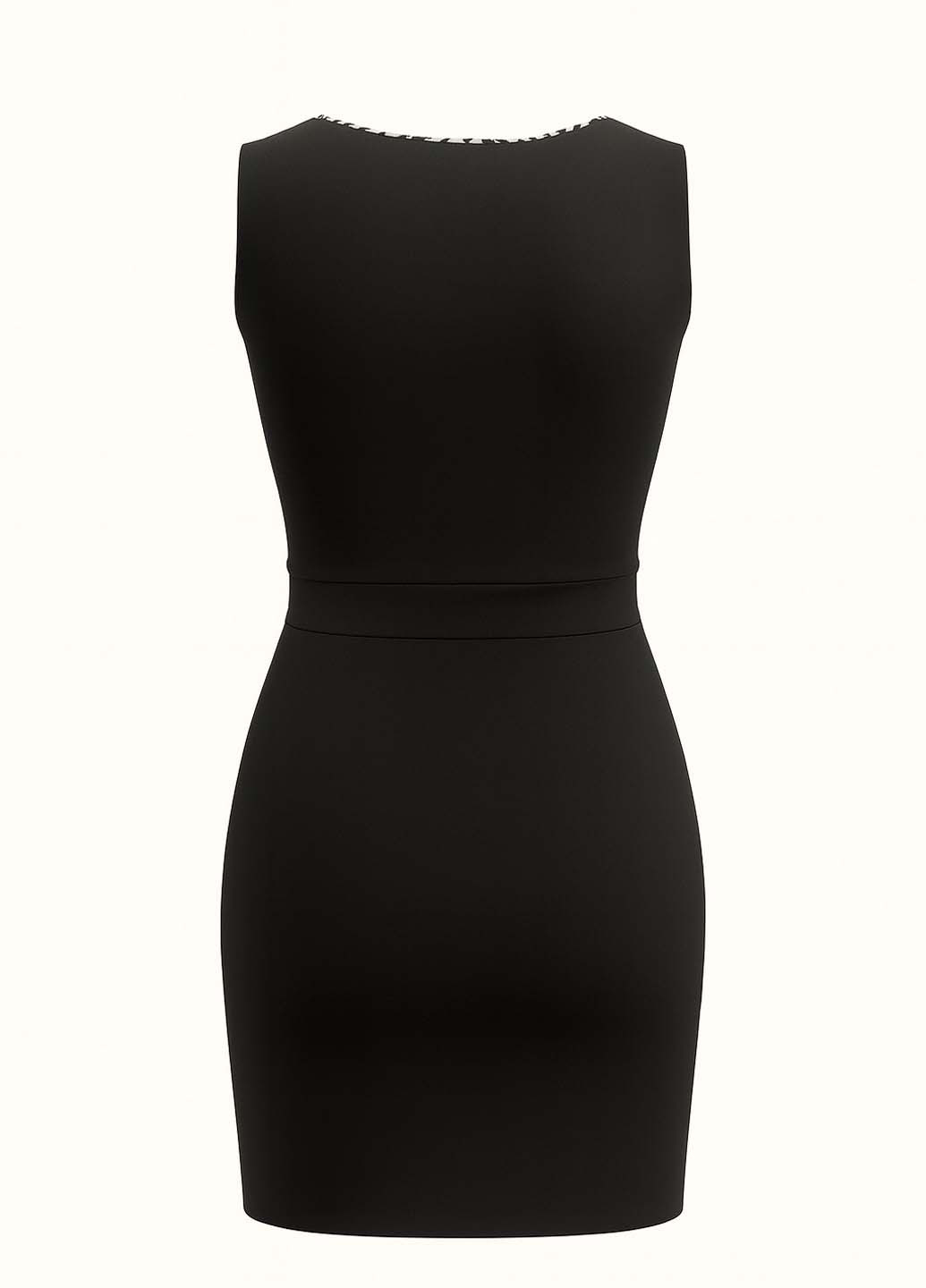 Чорна кежуал сукня футляр Sassofono з орнаментом