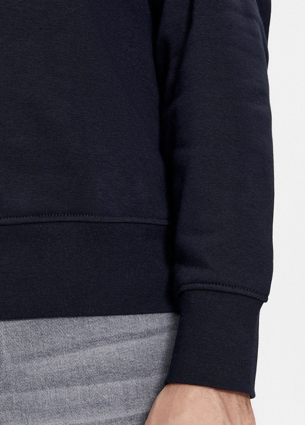 Темно-синій світшот Tommy Hilfiger однотонний вишивка (306682103)