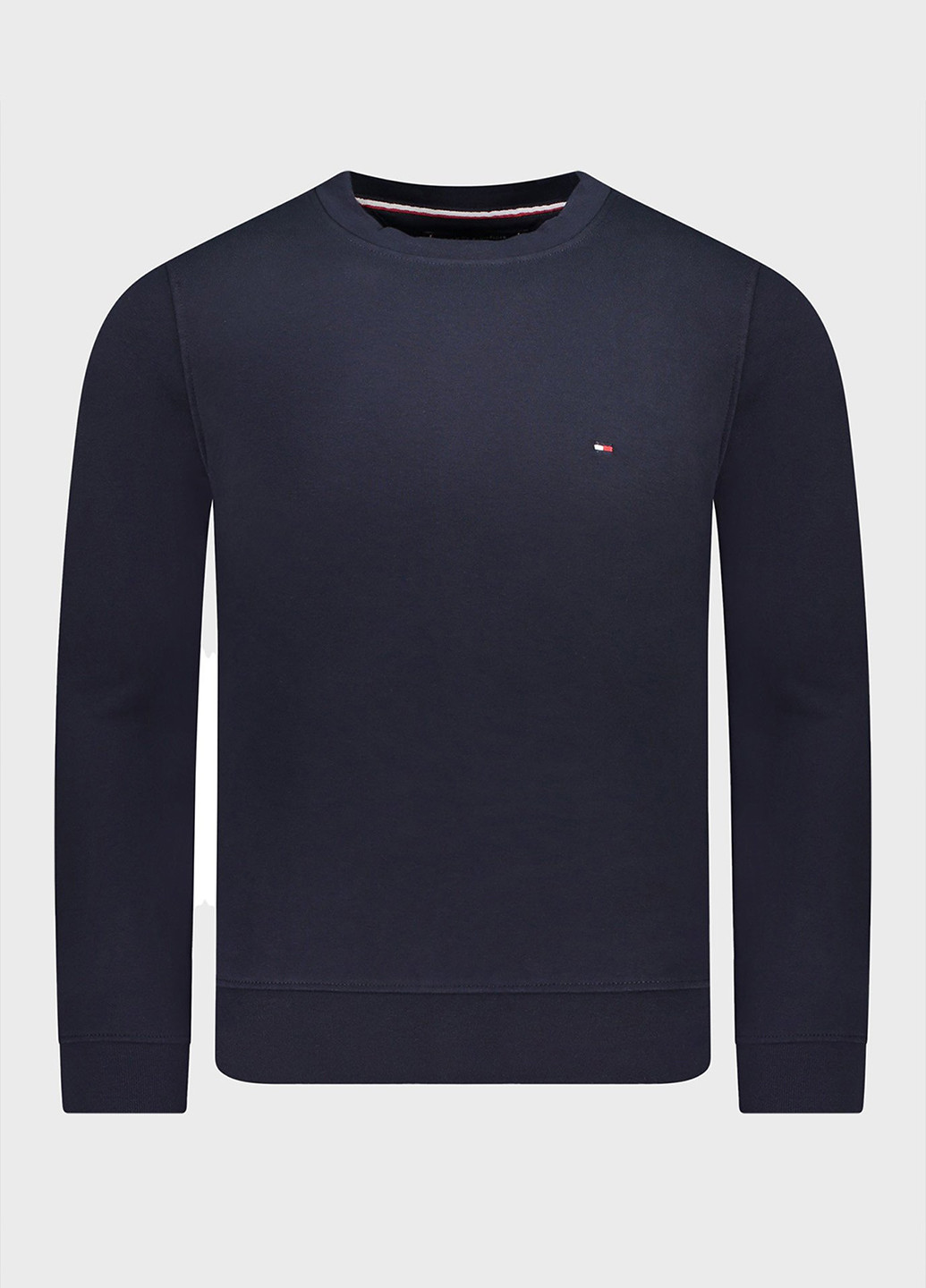 Темно-синій світшот Tommy Hilfiger однотонний вишивка (306682103)