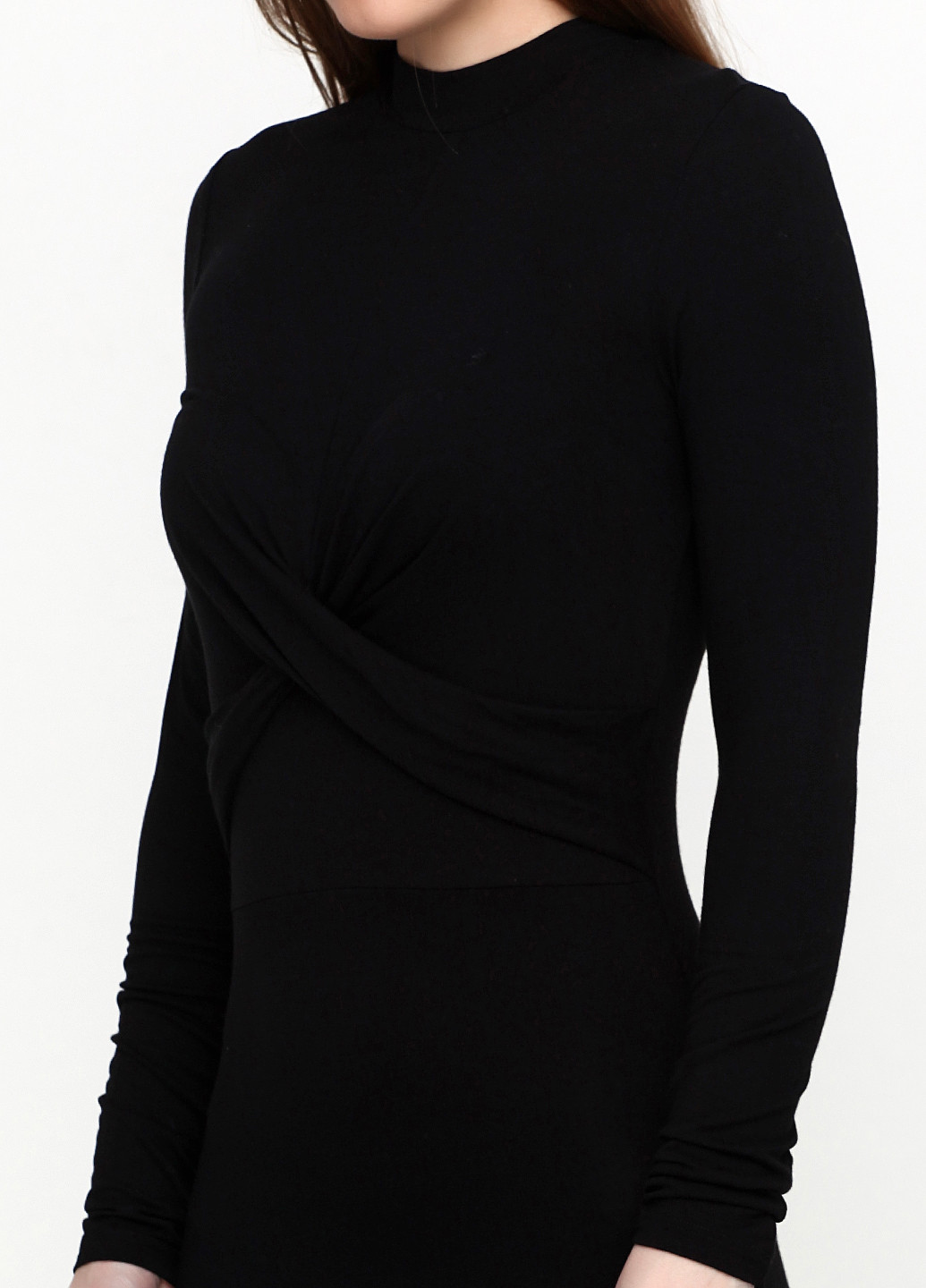 Черное кэжуал платье MBYM однотонное