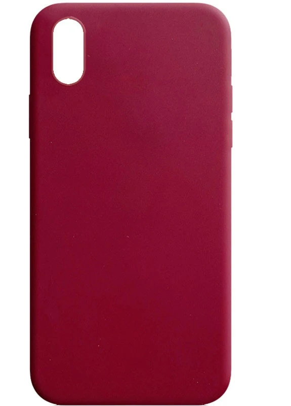 Силиконовый чехол Candy для Apple iPhone XR (6.1') Бордовый (is_00000038769_3) Epik (229727502)