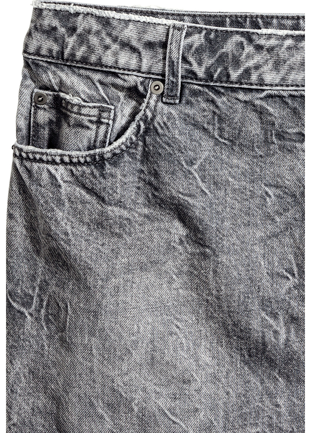 Спідниця H&M міні однотонна сіра джинсова