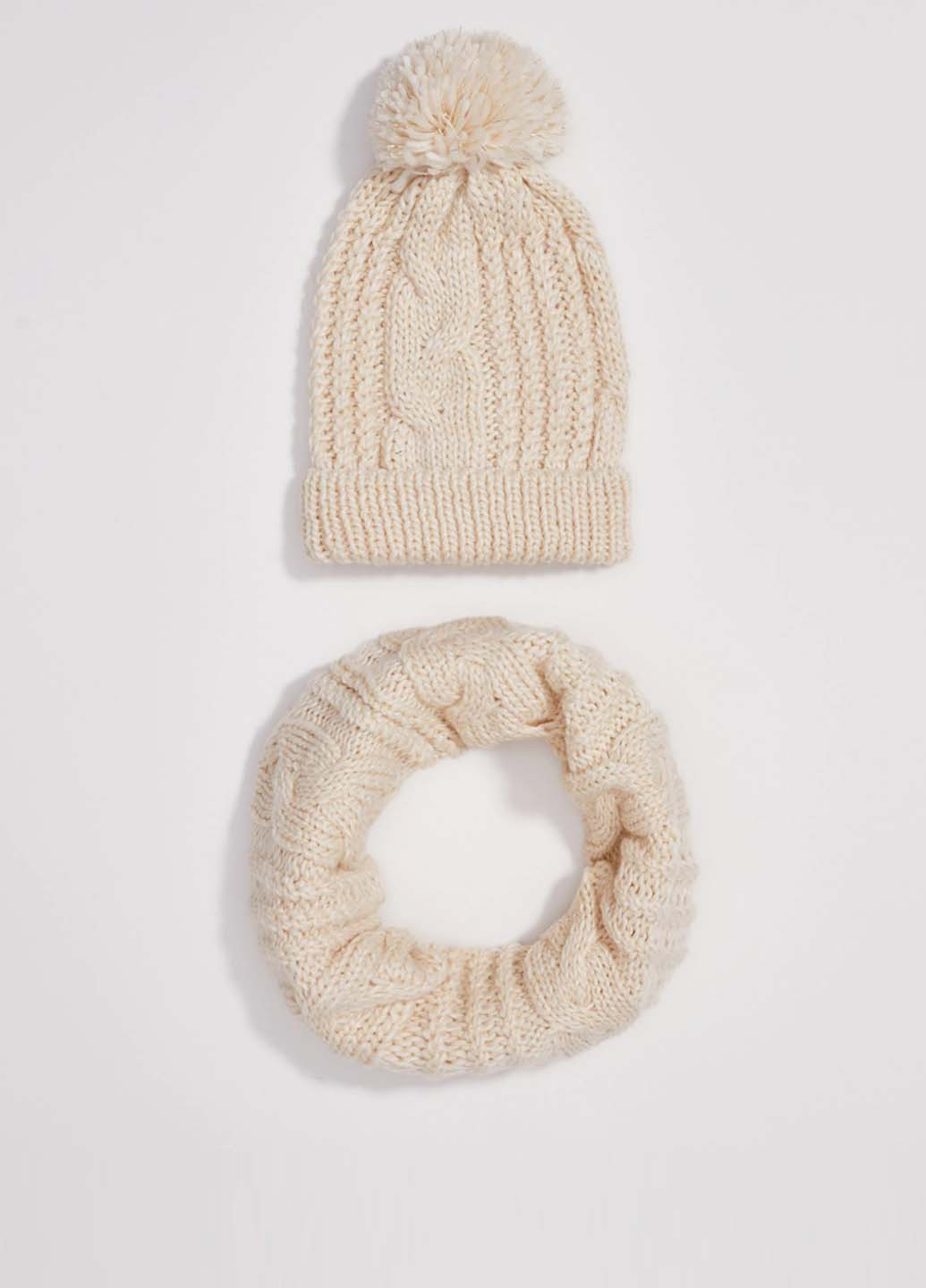 Комплект (шапка, шарф-сніг) Sinsay (252138544)