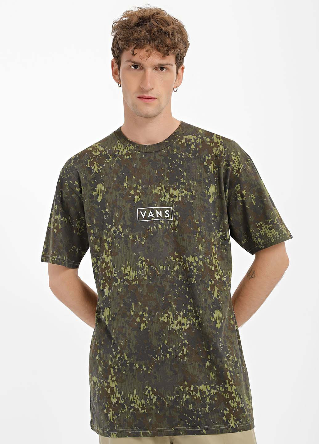 Хакі (оливкова) футболка Vans VN0A5E81CBO1
