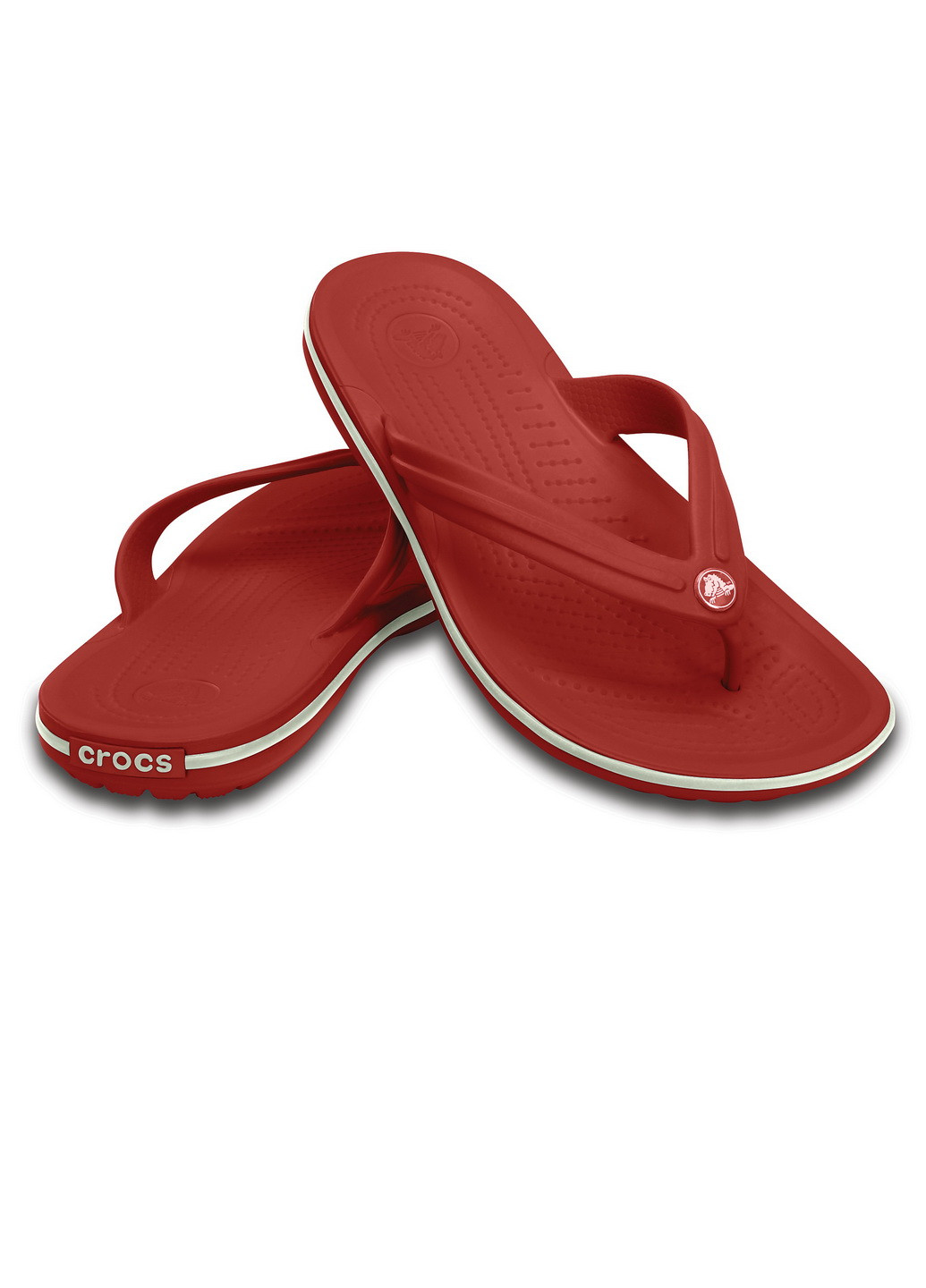 Красные пляжные вьетнамки Crocs