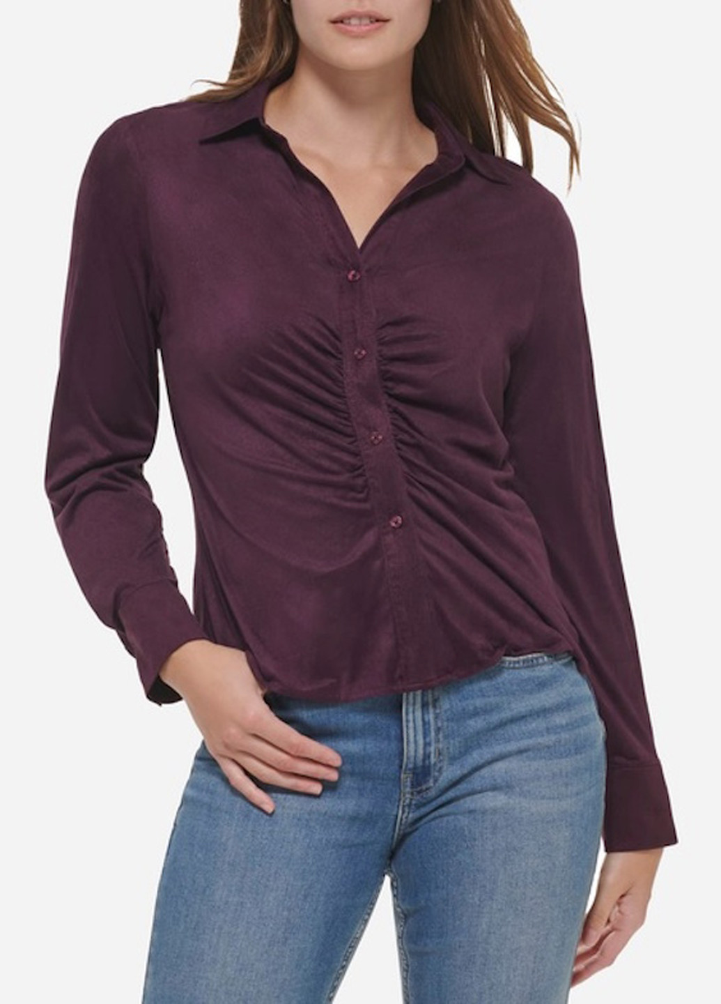 Сливовая блуза Calvin Klein