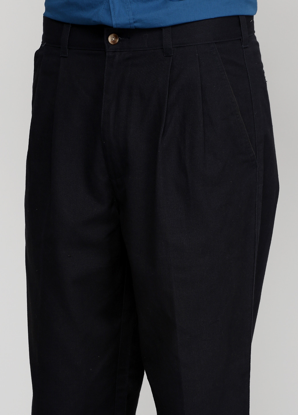 Темно-синие классические демисезонные прямые брюки George