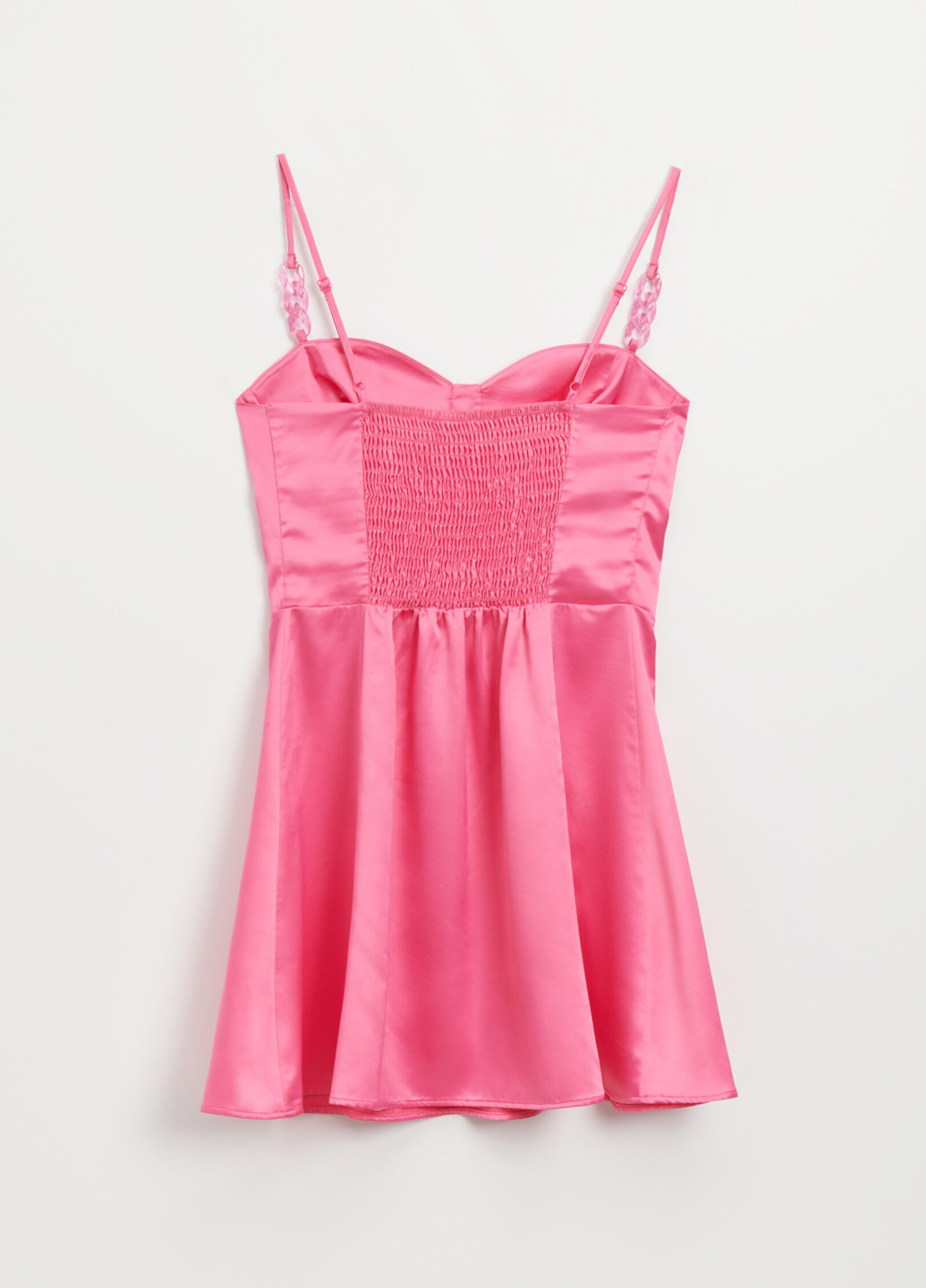Розовое кэжуал платье клеш House однотонное