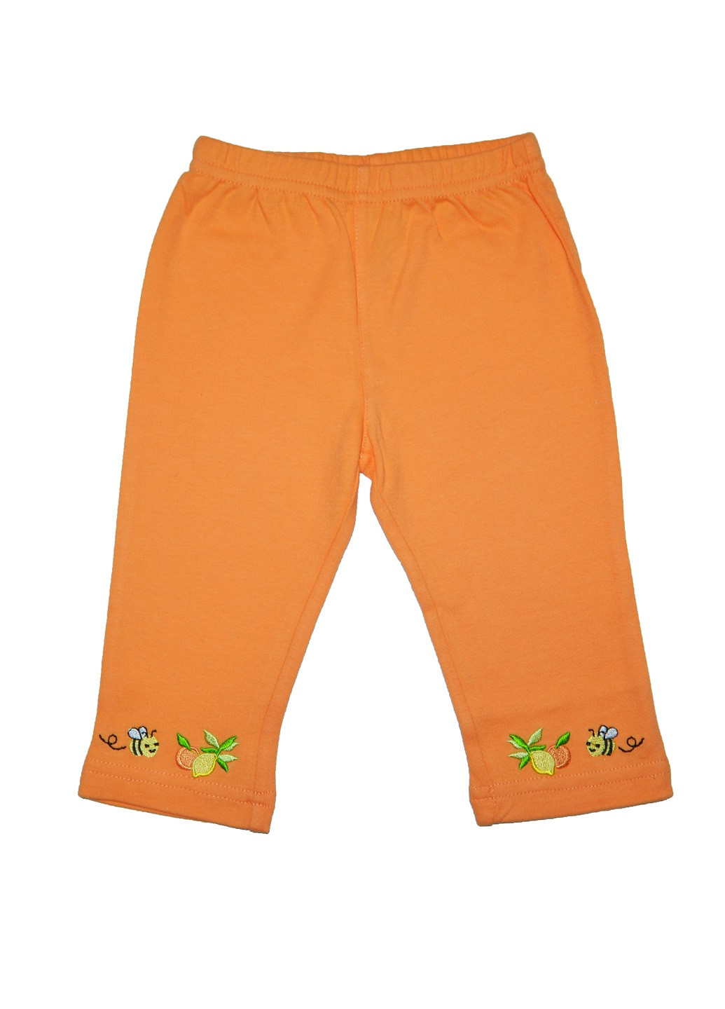 Оранжевые кэжуал демисезонные прямые брюки Mom & Bab