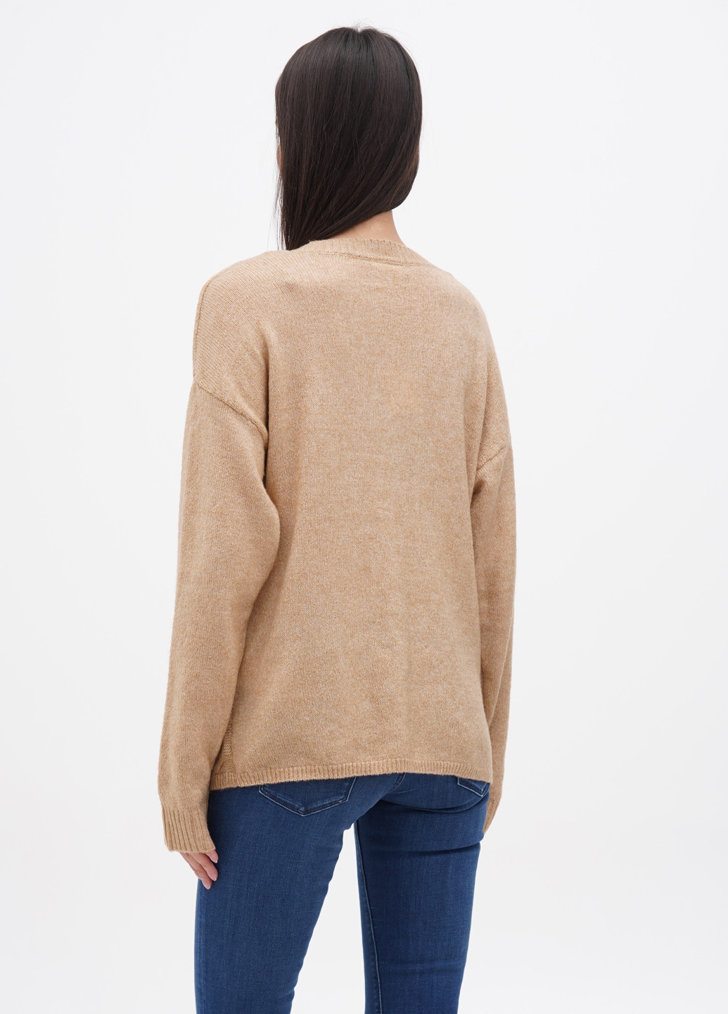 Бежевый демисезонный пуловер пуловер Vila