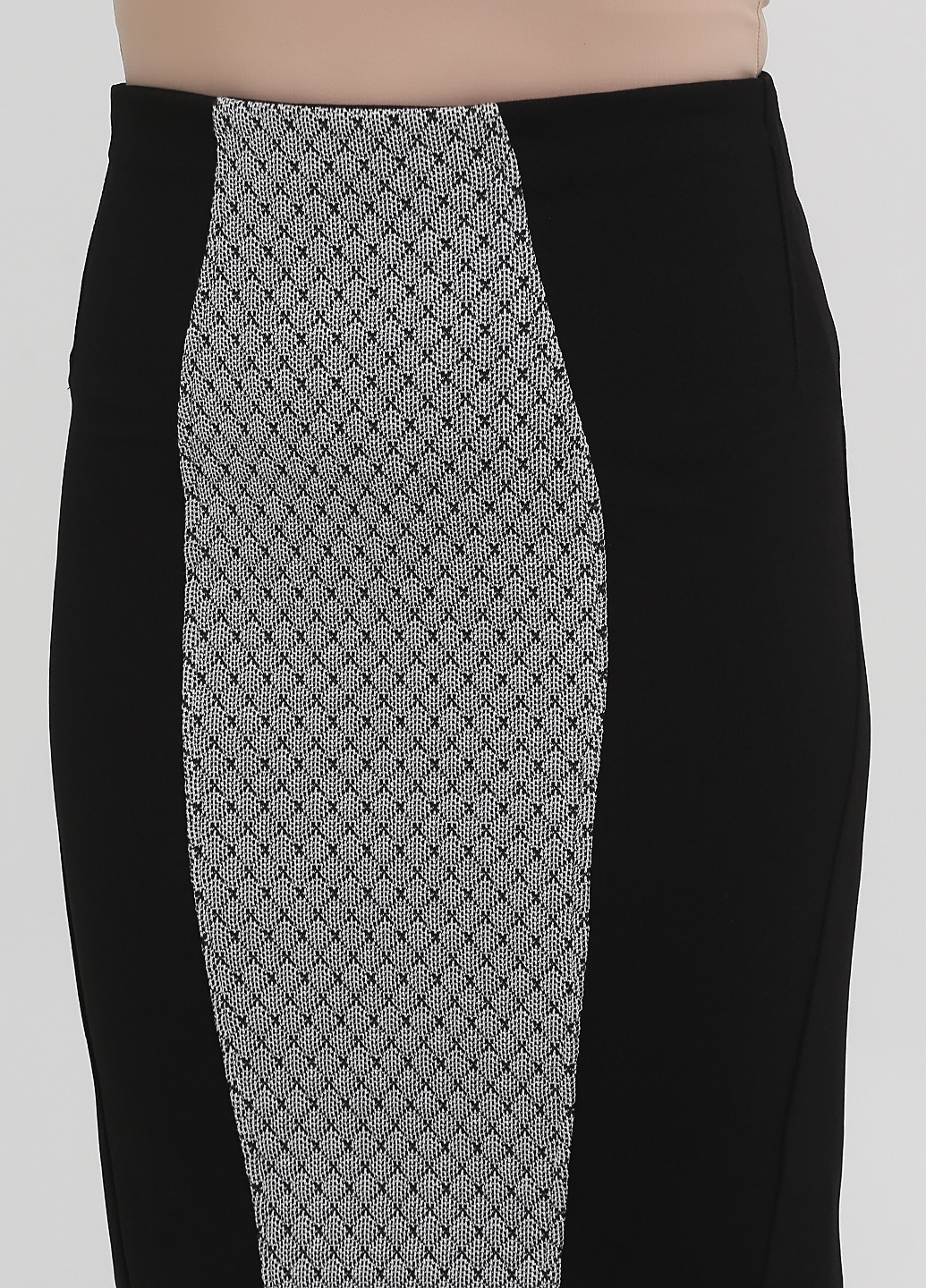 Черная кэжуал с геометрическим узором юбка Rinascimento карандаш