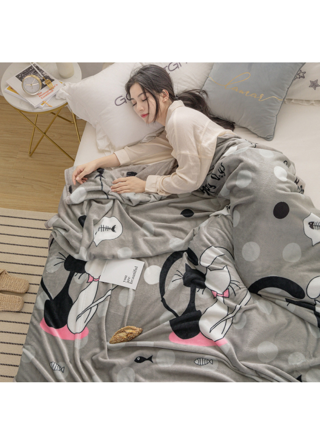 Плед велсофт мікрофібра 160х220 см Tag (193351225)