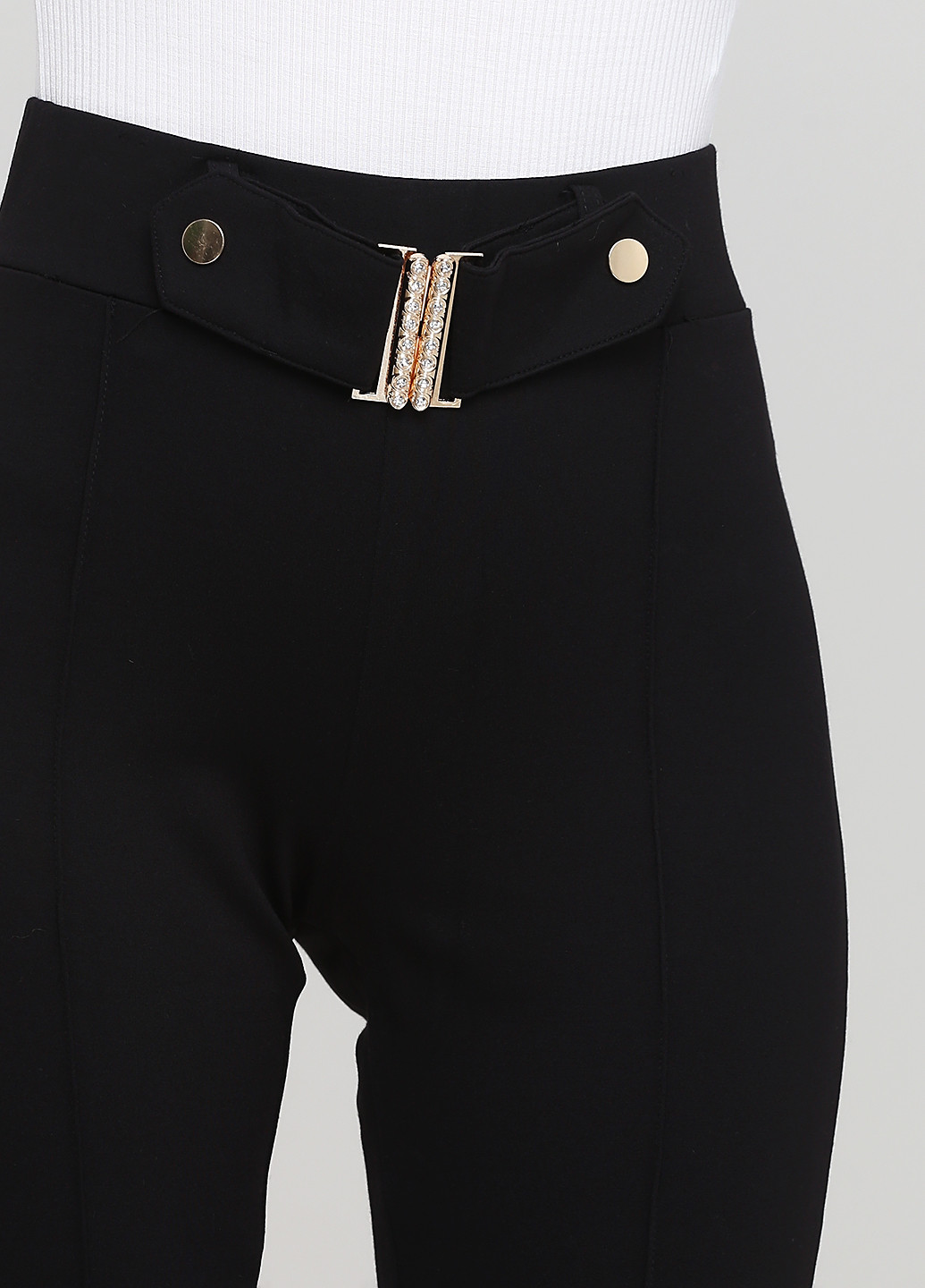 Черные кэжуал демисезонные прямые брюки Zauberhose